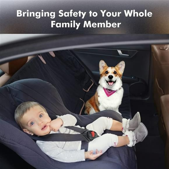 Pet Car Seat Cover for Back Seat, Waterproof Cover Scratchproof with Mesh Window - Picture 6 of 6